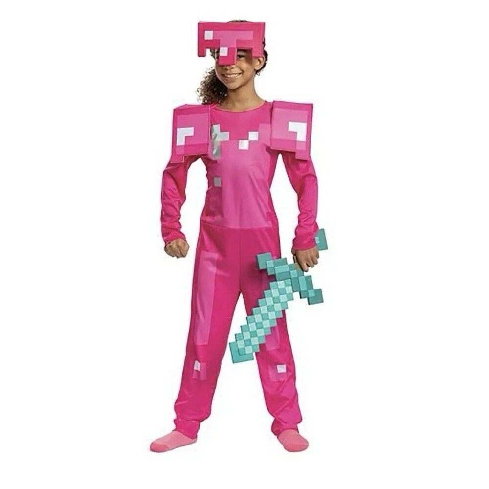 Minecraft Armor Child Halloween Costume Size M(7-8) Sword Not Included